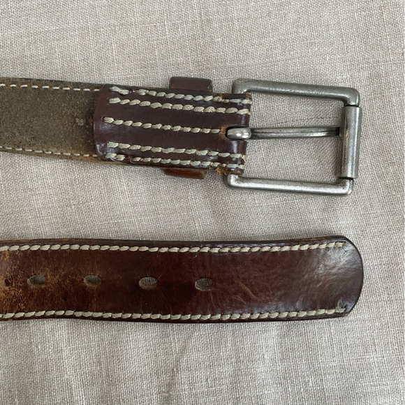 Brown Leather Belt - Picture 3 of 4